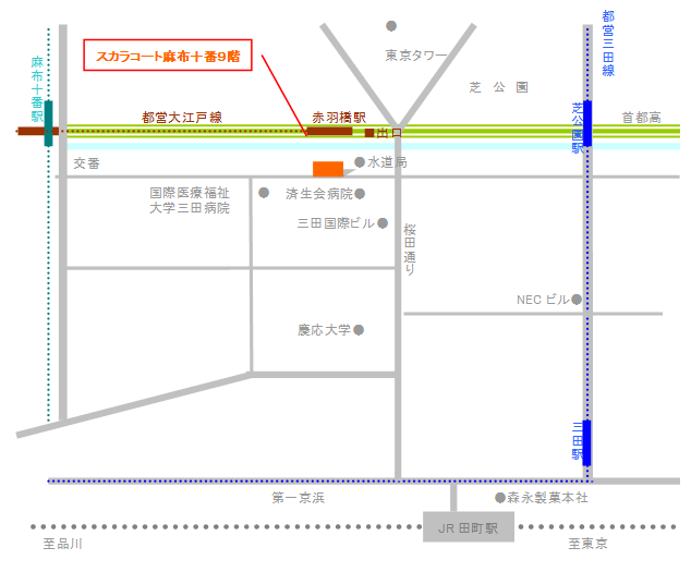 スカラコート地図